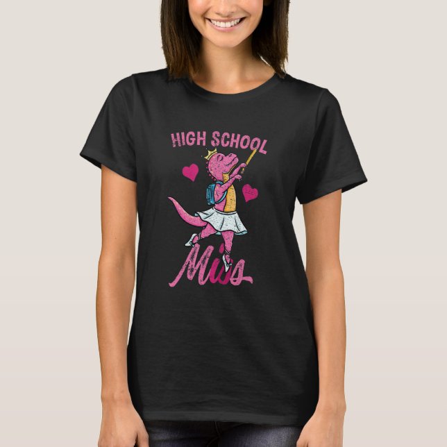 High School Miss Ballet Back To School Girls Vinta T-Shirt (Front)