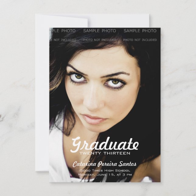 High School Photo Graduation Announcements 2013 (Front)