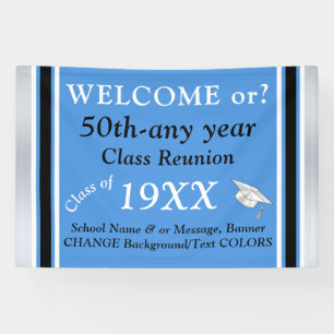 High School Reunion Banners, Fully CUSTOMIZABLE, Banner