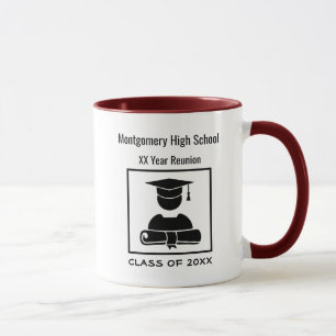 High School Reunion Custom ALL Black  Mug
