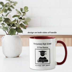 High School Reunion Custom ALL Black Mug