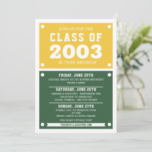 High School Reunion Invitation   Reunion 