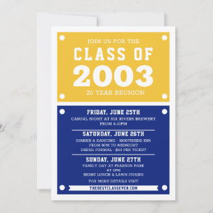 High School Reunion Invitations   Reunion