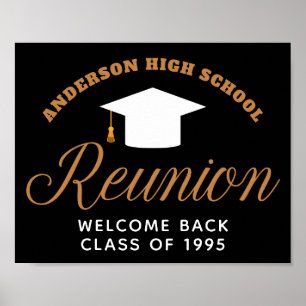 High School Reunion Party Custom Alumni Welcome Poster