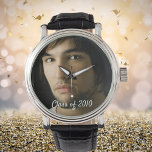 High school reunion photo class 2010 man guy watch<br><div class="desc">A gift and keepsake for a high school reunion.  Templates for your own photo,  and text.  Graduation year,  white text: Class of 2010.</div>