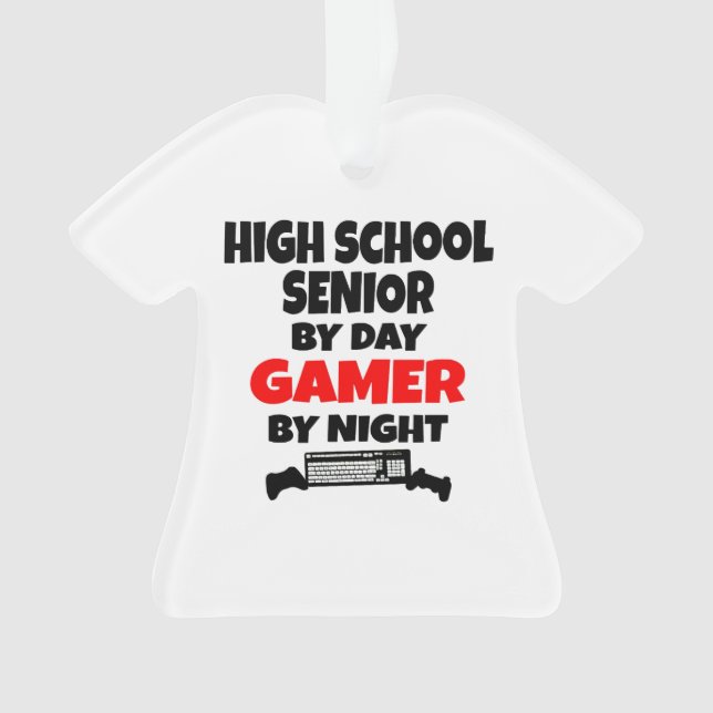 High School Senior Gamer Ornament (Front)