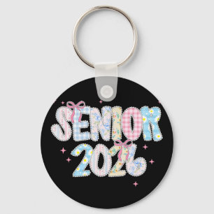 High School Senior Graduation Coquette Lace Cl Of Key Ring