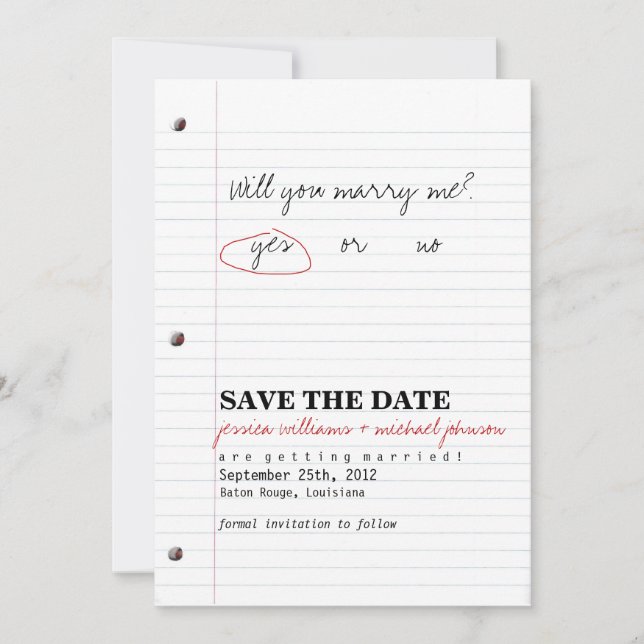 High School Sweethearts Save the Date (Front)