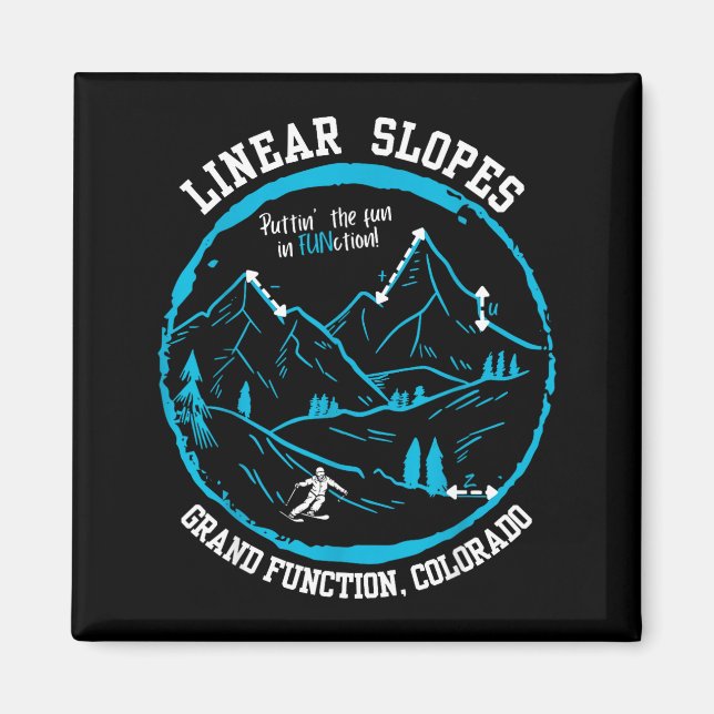 High School Teacher Linear Slope Equation Funny Magnet (Front)