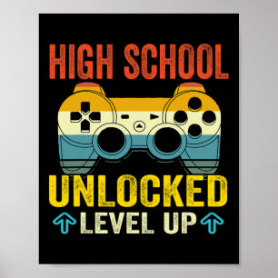 High School Unlocked Level Up Back To School Poster
