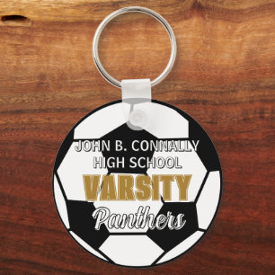 High School Varsity Soccer Team Personalised Key Ring