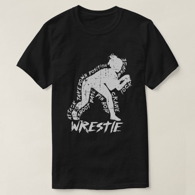 High School Wrestling Mum Dad Gift  Wrestling  T-Shirt (Design Front)