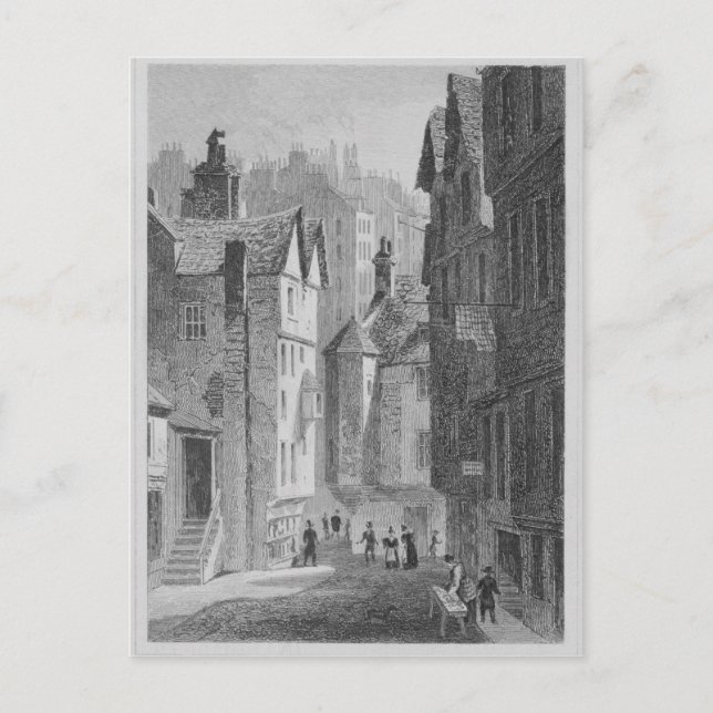 High School, Wynd, Edinburgh engraved by Postcard (Front)