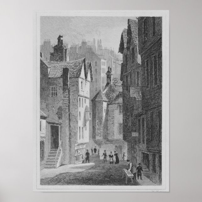 High School, Wynd, Edinburgh engraved by Poster (Front)