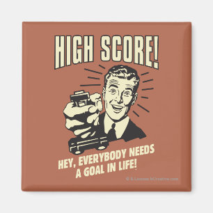 High Score: Everybody Needs Goal Life Magnet