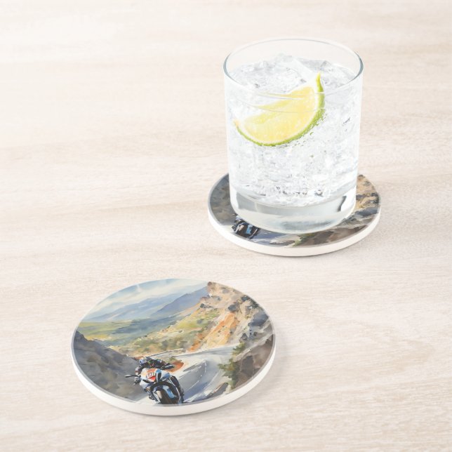 High-Speed Adventure in Vibrant Mountain Landscape Coaster (Side)