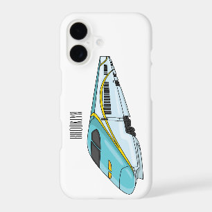 High speed bullet train cartoon illustration