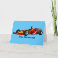High speed racing cars cartoon illustration