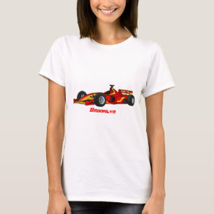 High speed racing cars cartoon illustration T-Shirt