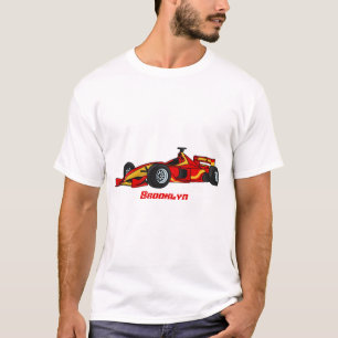 High speed racing cars cartoon illustration T-Shirt