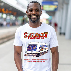 High-Speed Shanghai Maglev SMT Transrapid Train T-Shirt