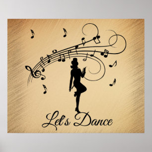 High Step Dancing to the Music Custom Poster