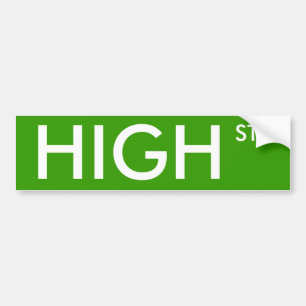 High Street Bumper Sticker