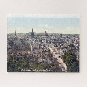 High Street Oxford panorama, England c1905 Jigsaw Puzzle