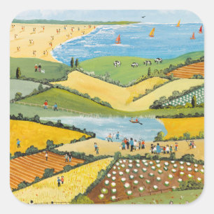 High Summer 2 Square Sticker