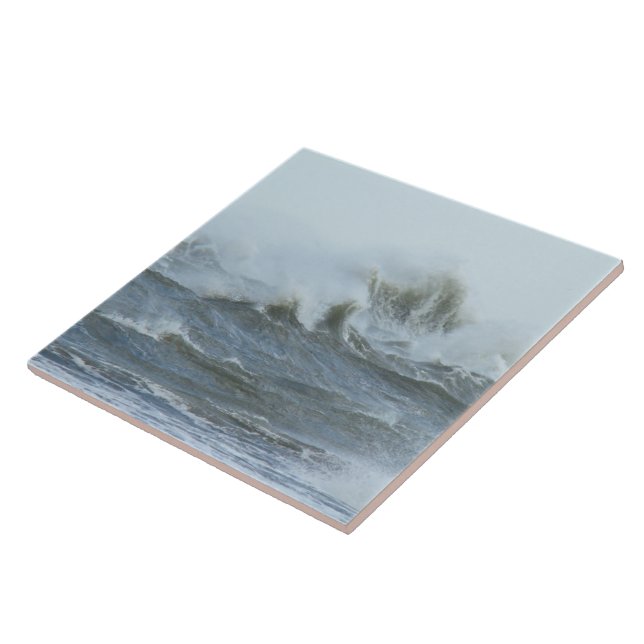 High Surf - Outer Banks North Carolina Ceramic Tile (Side)