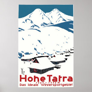 High Tatra Poster The ideal winter sports area