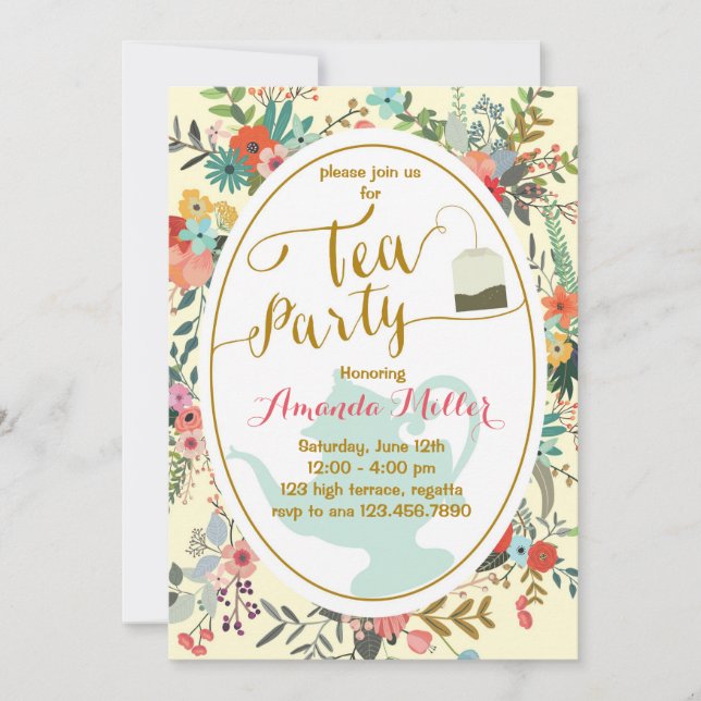 High Tea invitation (Front)