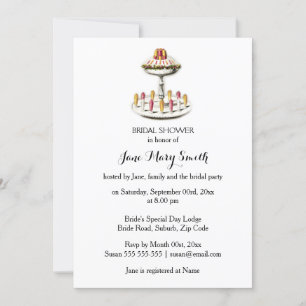 High tea sundae jelly desserts invitation