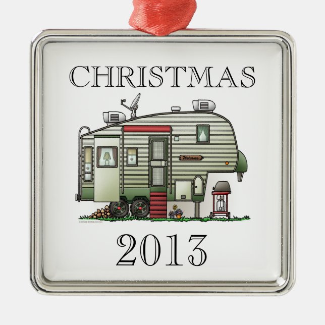 High Tech 5th Wheel Metal Tree Decoration (Front)