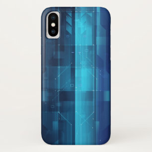 High tech background iPhone x case