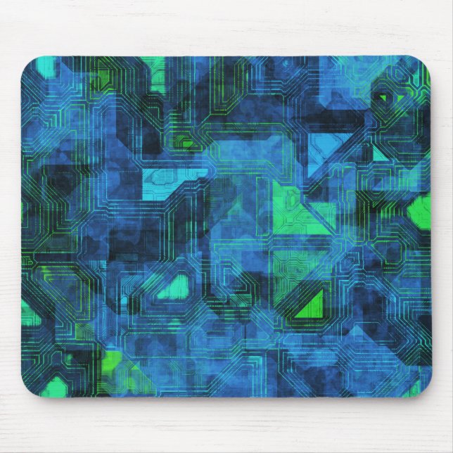 High Tech Circuitry Mouse Pad (Front)