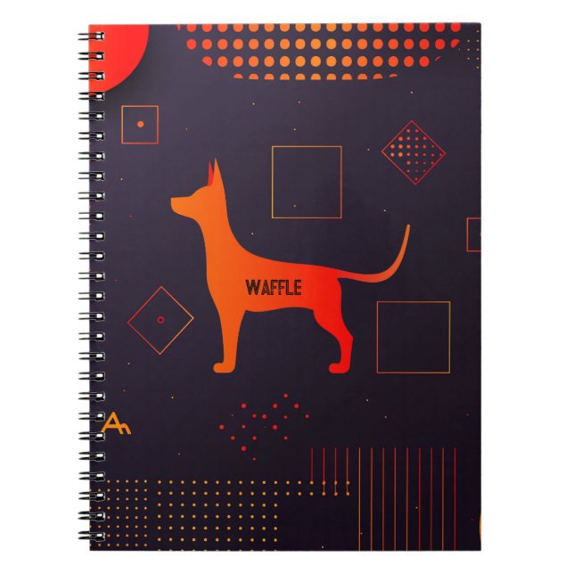 High Tech Customisable Dog Notebook (Front)