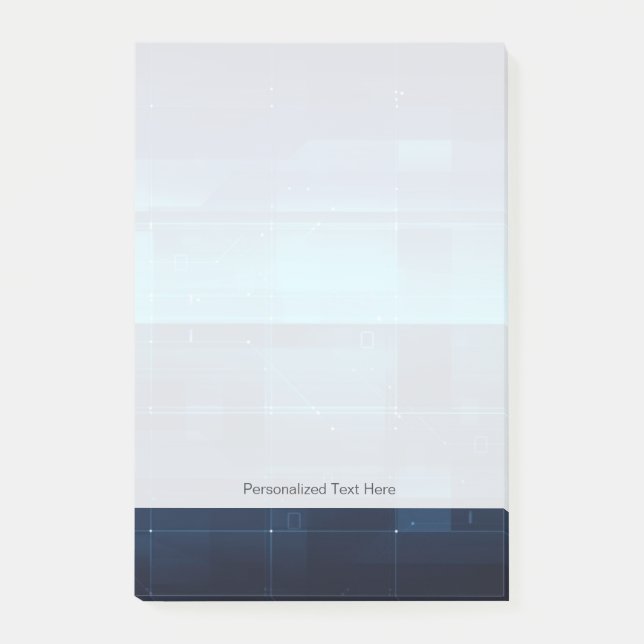 High tech digital background post-it notes (Front)