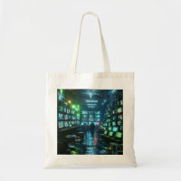 High-Tech Hacker’s Lair - Neon Green and Blue