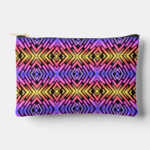 High Tech Sci Fi Neon Purple Yellow Pink
