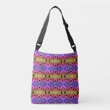 High Tech Sci Fi Neon Purple Yellow Pink