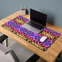 High Tech Sci Fi Neon Purple Yellow Pink