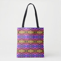 High Tech Sci Fi Neon Purple Yellow Pink