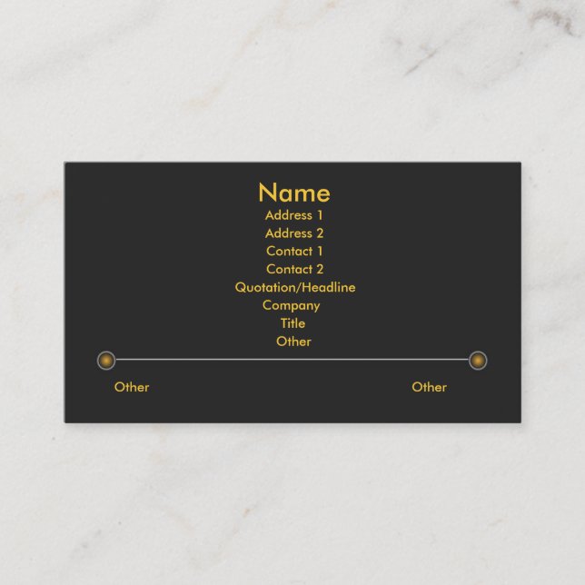 High Tech X Business Card (Front)