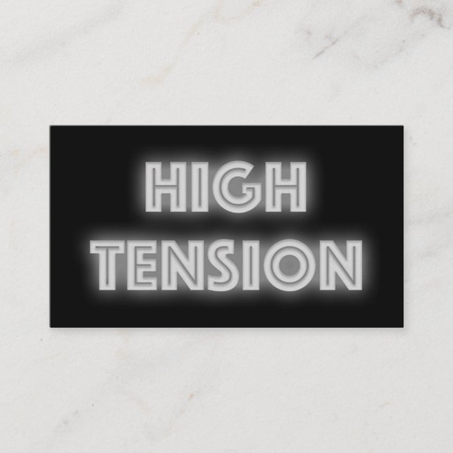 High Tension Business Card (Front)