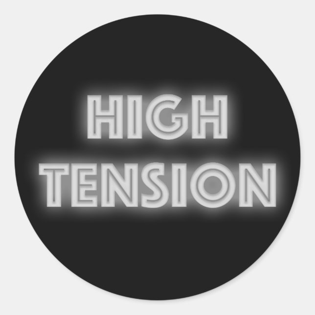 High Tension Classic Round Sticker (Front)