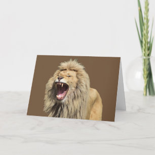 High Tension Lion Card