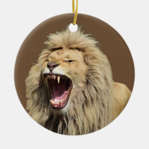 High Tension Lion Ceramic Ornament