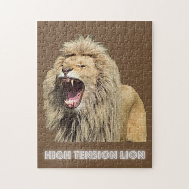 High Tension Lion Jigsaw Puzzle (Vertical)