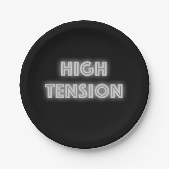 High Tension Paper Plate (Front)